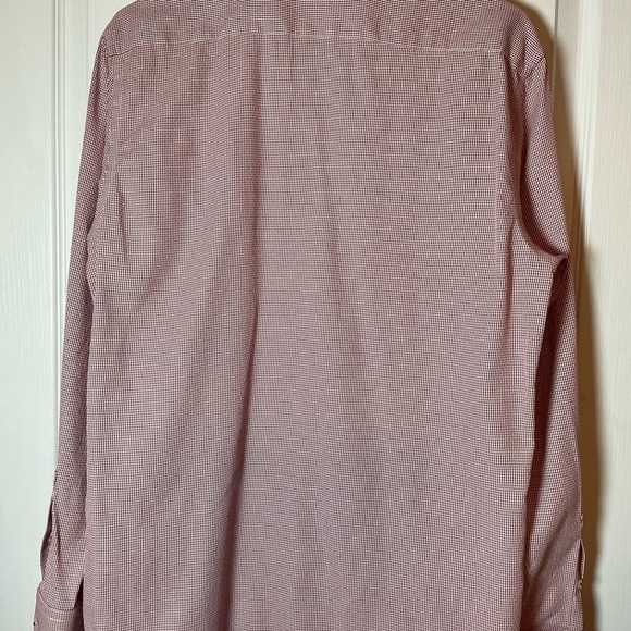 Rosso Milano Elegant Men's Red Button Up Dress Shirt - Picture 2 of 7